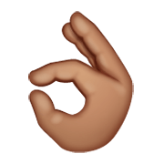 👌🏽 Emoji OK-Zeichen: mittlere Hautfarbe WhatsApp 2.19.244.