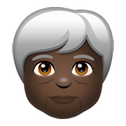 Emoji 🧓🏿 Adulto Anziano: Carnagione Scura su WhatsApp 2.19.244.