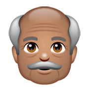 👴🏽 Emoji Homem Idoso: Pele Morena na WhatsApp 2.19.244.