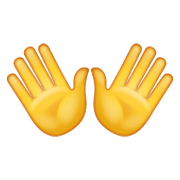 Emoji 👐 Mani Aperte su WhatsApp 2.19.244.