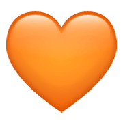 🧡 Emoji Corazón Naranja en WhatsApp 2.19.244.