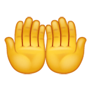 Emoji 🤲 Mani Unite In Alto su WhatsApp 2.19.244.
