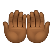 🤲🏾 Emoji Handflächen nach oben: mitteldunkle Hautfarbe WhatsApp 2.19.244.