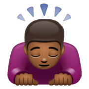 🙇🏾 Emoji Persona Haciendo Una Reverencia: Tono De Piel Oscuro Medio en WhatsApp 2.19.244.