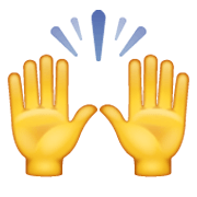 Emoji 🙌 Mani Alzate su WhatsApp 2.19.244.