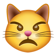 Emoji 😾 Gatto Imbronciato su WhatsApp 2.19.244.