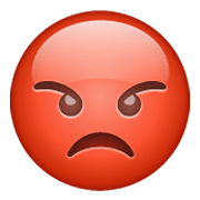 Emoji 😡 Broncio su WhatsApp 2.19.244.