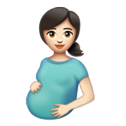🤰🏻 Emoji schwangere Frau: helle Hautfarbe WhatsApp 2.19.244.