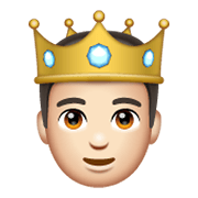 🤴🏻 Emoji Príncipe: Tono De Piel Claro en WhatsApp 2.19.244.
