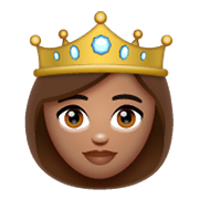 👸🏽 Emoji Princesa: Pele Morena na WhatsApp 2.19.244.