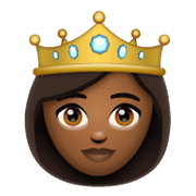 👸🏾 Emoji Princesa: Pele Morena Escura na WhatsApp 2.19.244.