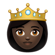 Émoji 👸🏿 Princesse : Peau Foncée sur WhatsApp 2.19.244.