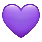 Émoji 💜 Cœur Violet sur WhatsApp 2.19.244.