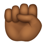 Emoji ✊🏾 Pugno: Carnagione Abbastanza Scura su WhatsApp 2.19.244.