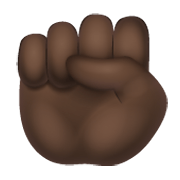 Emoji ✊🏿 Pugno: Carnagione Scura su WhatsApp 2.19.244.