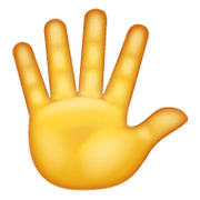 🖐️ Emoji Hand mit gespreizten Fingern WhatsApp 2.19.244.