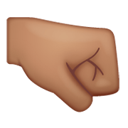 Emoji 🤜🏽 Pugno A Destra: Carnagione Olivastra su WhatsApp 2.19.244.