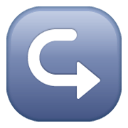 Emoji ↪️ Freccia Curva A Destra su WhatsApp 2.19.244.