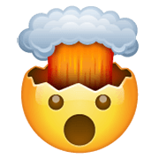 🤯 Emoji Cabeça Explodindo na WhatsApp 2.19.244.