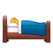 🛌 Emoji im Bett liegende Person WhatsApp 2.19.244.