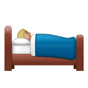🛌🏼 Emoji im Bett liegende Person: mittelhelle Hautfarbe WhatsApp 2.19.244.