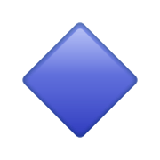 Émoji 🔹 Petit Losange Bleu sur WhatsApp 2.19.244.