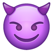 😈 Emoji Cara Sonriendo Con Cuernos en WhatsApp 2.19.244.