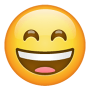 Emoji 😄 Faccina Con Sorriso E Occhi Sorridenti su WhatsApp 2.19.244.