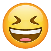 😆 Emoji Cara Sonriendo Con Los Ojos Cerrados en WhatsApp 2.19.244.