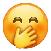 Emoji 🤭 Faccina Con Mano Sulla Bocca su WhatsApp 2.19.244.