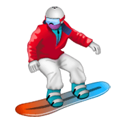 Émoji 🏂 Snowboardeur sur WhatsApp 2.19.244.