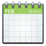 Emoji 🗓️ Calendario A Spirale su WhatsApp 2.19.244.
