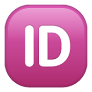 🆔 Emoji Großbuchstaben ID in lila Quadrat WhatsApp 2.19.244.