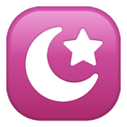 ☪️ Emoji Estrela E Lua Crescente na WhatsApp 2.19.244.