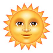 Emoji 🌞 Faccina Sole su WhatsApp 2.19.244.