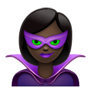 🦹🏿 Emoji Personaje De Supervillano: Tono De Piel Oscuro en WhatsApp 2.19.244.