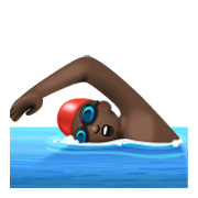 Emoji 🏊🏿 Persona Che Nuota: Carnagione Scura su WhatsApp 2.19.244.