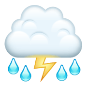 ⛈️ Emoji Nube Con Rayo Y Lluvia en WhatsApp 2.19.244.