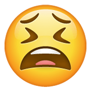 Emoji 😫 Faccina Stanca su WhatsApp 2.19.244.