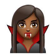 🧛🏾 Emoji Vampiro: Pele Morena Escura na WhatsApp 2.19.244.