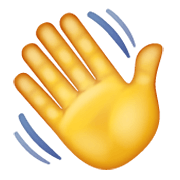 Emoji 👋 Mano Che Saluta su WhatsApp 2.19.244.