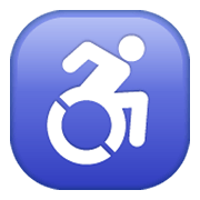 Emoji ♿ Simbolo Della Disabilità su WhatsApp 2.19.244.
