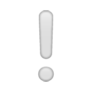 Emoji ❕ Punto Esclamativo Bianco su WhatsApp 2.19.244.