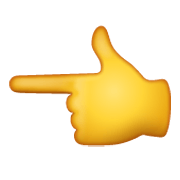 Emoji 👈 Indice Verso Sinistra su WhatsApp 2.19.244.