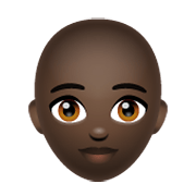 👩🏿‍🦲 Emoji Mujer: Tono De Piel Oscuro Y Sin Pelo en WhatsApp 2.19.244.