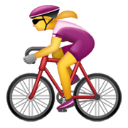 Emoji 🚴‍♀️ Ciclista Donna su WhatsApp 2.19.244.