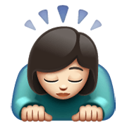 🙇🏻‍♀️ Emoji Mujer Haciendo Una Reverencia: Tono De Piel Claro en WhatsApp 2.19.244.