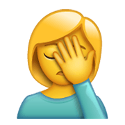 🤦‍♀️ Emoji Mujer Con La Mano En La Frente en WhatsApp 2.19.244.