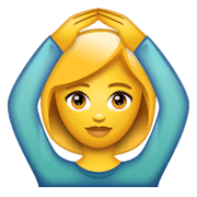 🙆‍♀️ Emoji Mujer Haciendo El Gesto De «de Acuerdo» en WhatsApp 2.19.244.