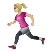 🏃🏼‍♀️ Emoji Mujer Corriendo: Tono De Piel Claro Medio en WhatsApp 2.19.244.